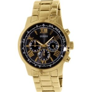 New Black and Gold-Tone Classic Chronograph Watch
